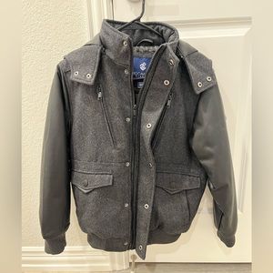 Rocawear leather/wool letterman Jacket